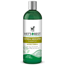 VET`S BEST Oatmeal Med Shampoo Терапевтический Шампунь от перхоти, шелушения, для сухой кожи