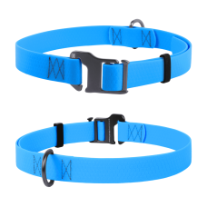 COLLAR Нашийник водостійкий WAUDOG Waterproof пряжка крючок (шир. 25 мм, довж. 35-70 см), блакитний