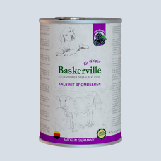 Baskerville Super Premium Kalb Mit Brombeeren для собак, телятина и ежевика, 400 г