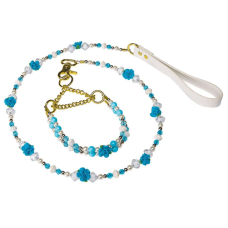 PARURE TOPAZ Нашийник+поводок у вигляді бус, пластик+метал