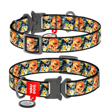 Collar Ошейник WAUDOG Nylon Гламурные черепа