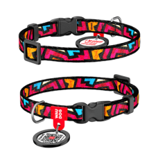 COLLAR Нашийник для кота WAUDOG Nylon Графіті (ширина 10 мм, довжина 20-30 см)