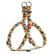 COLLAR Шлея WAUDOG Nylon Гламурні черепи (ширина 15 мм, довжина 40-55 см)