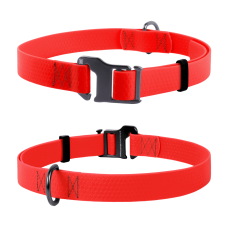 COLLAR Нашийник водостійкий WAUDOG Waterproof пряжка крючок (шир. 20 мм, довж. 25-50 см), червоний