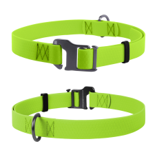 COLLAR Нашийник водостійкий WAUDOG Waterproof пряжка крючок (шир. 20 мм, довж. 25-50 см), салатовий