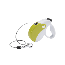 AMIGO MINI COR. WHITE-GREEN Рулетка-поводок зі шнуром