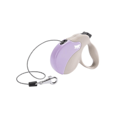 AMIGO MINI COR.BEIGE-VIOLET Рулетка-поводок зі шнуром