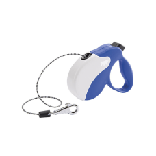 AMIGO MINI COR.BLUE-WHITE Рулетка-поводок зі шнуром