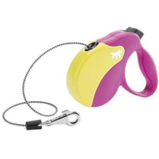 AMIGO MINI COR.COLOUR FUX-YELW Рулетка-поводок зі шнуром