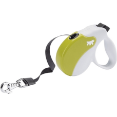 AMIGO MINI TAPE WHITE-GREEN Рулетка-поводок зі стрічкою