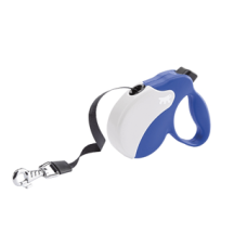 AMIGO MINI TAPE BLUE-WHITE Рулетка-поводок зі стрічкою