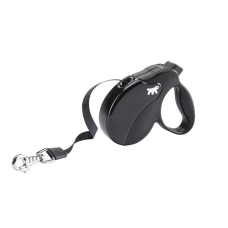 AMIGO S TAPE BLACK-BLACK Рулетка-поводок зі стрічкою