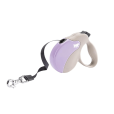 AMIGO S TAPE BEIGE-VIOLET Рулетка-поводок зі стрічкою