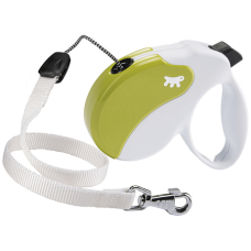 AMIGO M CORD.WHITE-GREEN Рулетка-поводок зі шнуром