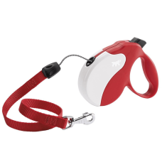 AMIGO M CORD.RED-WHITE Рулетка-поводок зі шнуром