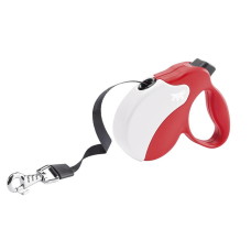 AMIGO M TAPE RED-WHITE Рулетка-поводок зі стрічкою