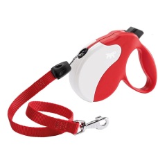 AMIGO L CORD.RED-WHITE Рулетка-поводок зі шнуром