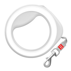 COLLAR Повідець-рулетка кругла WAUDOG XS-M, біла