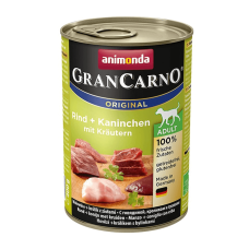 Gran Carno Adult Kaninchen+kräutern консервы для собак с КРОЛИКОМ и ТРАВАМИ