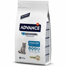ADVANCE Sterilized для стерилізованих котів з індичкою 1,5 кг