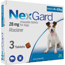NexGard 4-10кг (M) таблетка от блох и клещей (3)