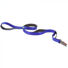 DUAL MATIC G15/120 BLACK-BLUE  Поводок з авт.карабіном, нейлон