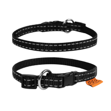 COLLAR Нашийник Dog Extreme з нейлону регульований (ширина 15 мм, довжина 23-35 см), чорний