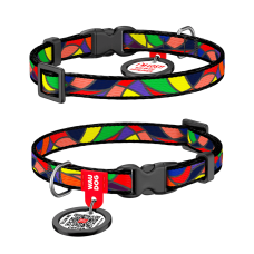 COLLAR Нашийник для кота WAUDOG Nylon Вітраж (ширина 10 мм, довжина 20-30 см)