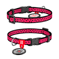 COLLAR Нашийник для кота WAUDOG Nylon Кавун (ширина 10 мм, довжина 20-30 см)