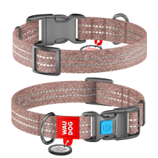 Collar Ошейник WAUDOG RE-cotton с QR-паспортом