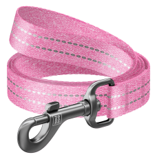 COLLAR Повідець WAUDOG RE-cotton (ширина 15 мм, довжина 300 см), рожевий