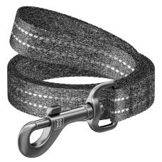 COLLAR Повідець WAUDOG RE-cotton (ширина 15 мм, довжина 300 см), сірий
