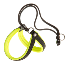 AGILA FLUO 1 HARNESS YELLOW Эргономичная шлейка для собак с мягкой подкладкой