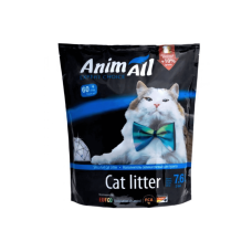 Наполнитель туалетов для кошек AnimAll силикагель Голубой аквамарин 3.2 кг